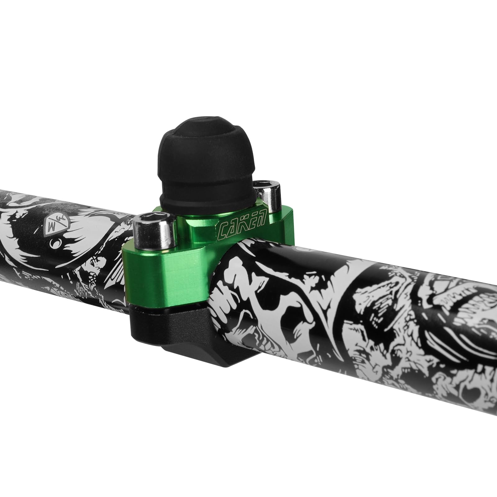 PRO CAKEN CNC Motorcycle ATV Water Proof Engine Start Stop Kill Switch Button for Electric Motorcycle Scooter Bike Modification Universal Parts with Mounting Backplate-Green