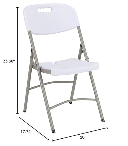 Miniatura 9 de Norwood Commercial Furniture - Sillas plegables de plástico moldeado por soplado para eventos de interior/exterior, sillas de eventos comerciales