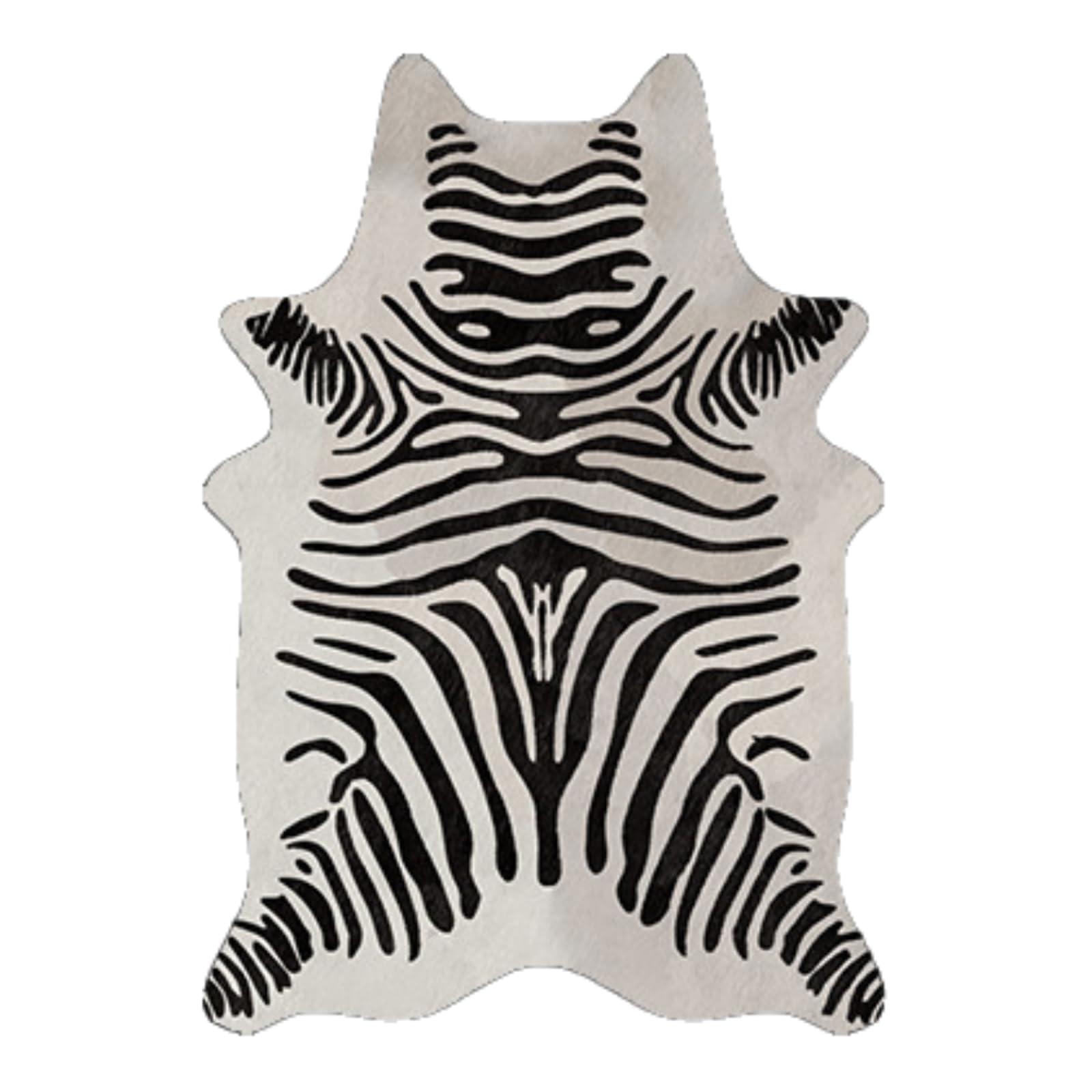 Tapis De Salon Imprimé ZèBre,Tapis Imprimé ZèBre Imitation,Imprimé Animal Tapis pour La Maison,Texturé,LéGer,Facile à Utiliser,Lavable,AntidéRapant,Convient pour Maison,Bureau,Salon