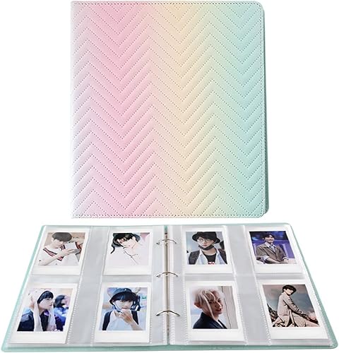 LIFEBEA Álbum de fotos de 400 bolsillos de colores degradados para cámara instantánea Polaroid Snap PIC-300 Z2300, 2 x 3 para cámara instantánea