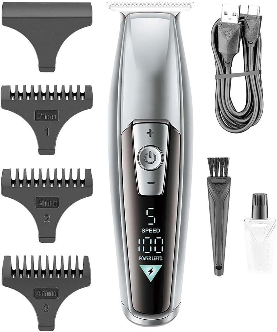 Electric Hair Clipper for Men Professional Trimmer LED Display Screen