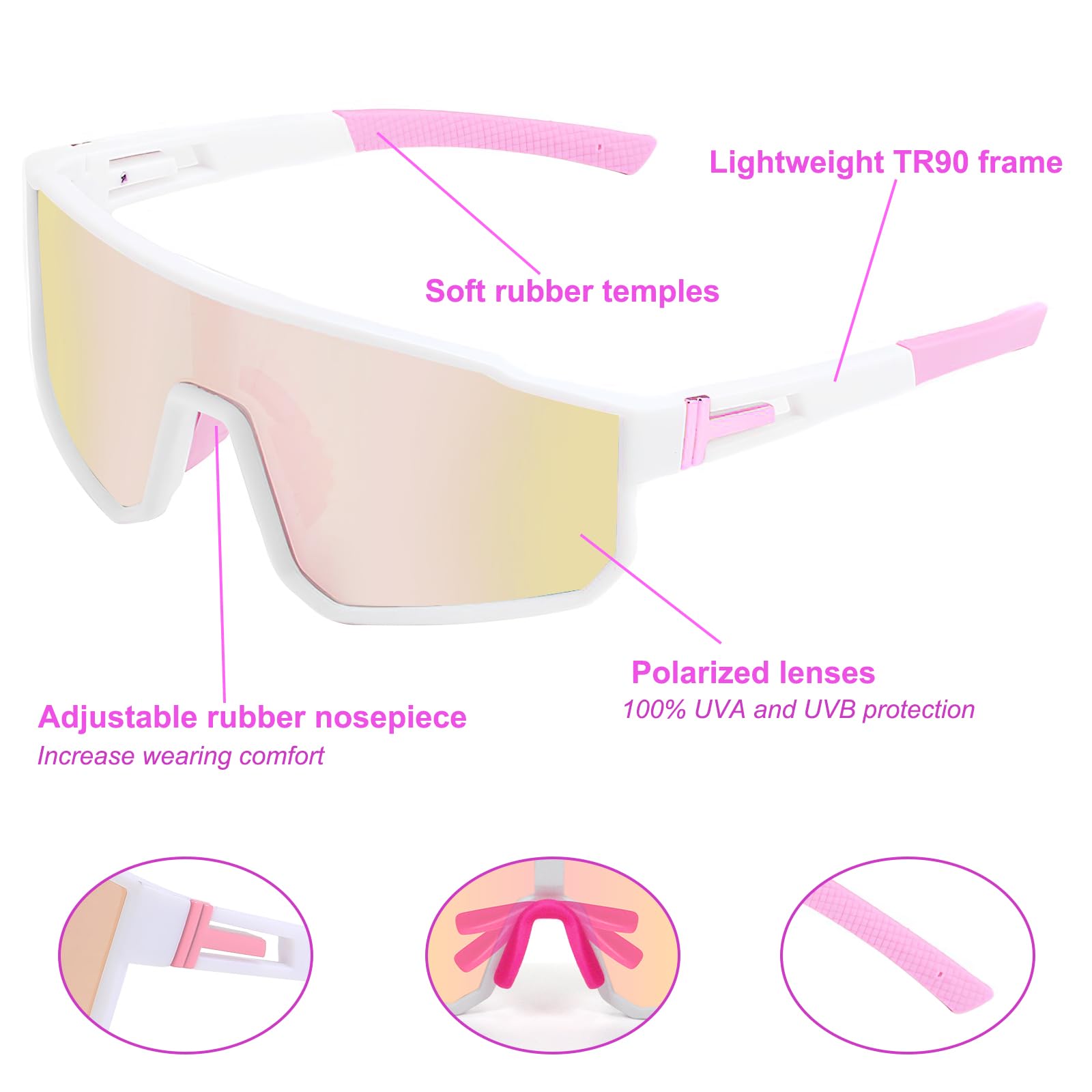 Szybkie okulary, rowerowe okulary przeciwsłoneczne dla kobiet i mężczyzn, polaryzacyjne, wiatroszczelne, okulary rowerowe, okulary sportowe, UV400, okulary ochronne, okulary rowerowe do jazdy na