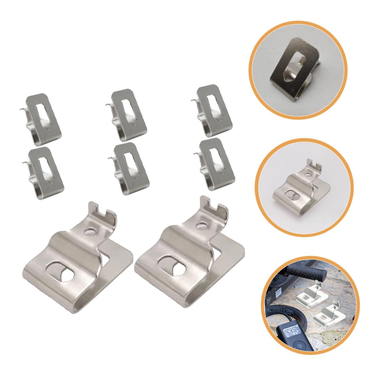 NUOBESTY 4 Set Fibbia Della Vita Utensile Gancio Da Cintura Per Trapano Avvitatore Cintura Di Lavoro Gancio Per Clip Da Cintura Di Ricambio Strumento Clip Da Cintura Argento 8 Pezzi*4