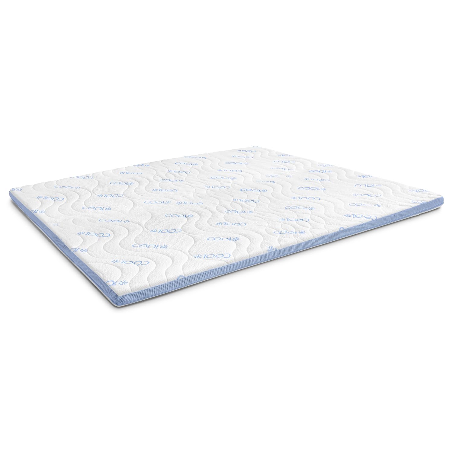 CloudComfort - Protector de colchón (7 zonas, 7 cm de altura, espuma fría, lavable, 120 x 200 cm)