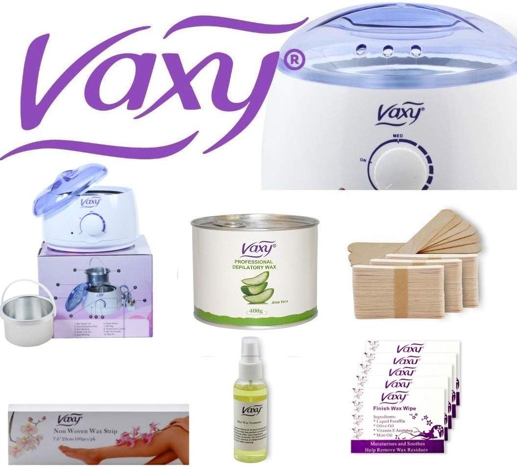 Wax Warmer, High Quality Professional Portable Electric Hair Removal Kit Adjustable Temperature waxing Heater Melting Pot with Accessories, Total Body Waxing Spa in Home or Salon for Girls Women Men