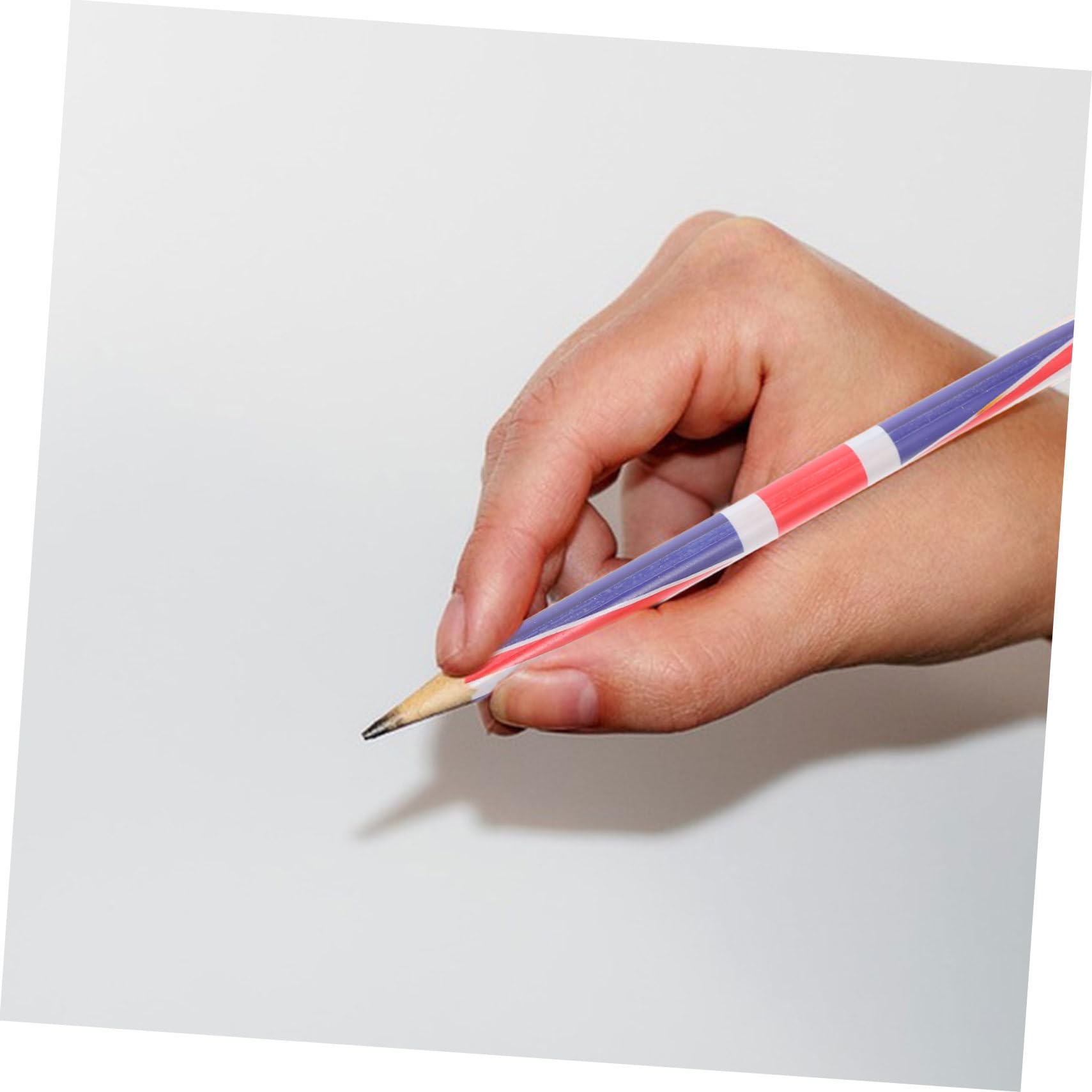 SOIMISS 120 Pezzi Matite in Legno con Motivo Bandiera Inglese Matite Portatili Resistenti per Scuola Ufficio e Feste Patriottiche Completo per Scrittura e Disegno