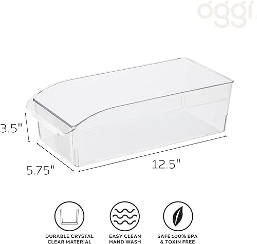 Vista 2 de Oggi Papelera para neveradespensa con mango de agarre (12" x 5.75" x 3.5")