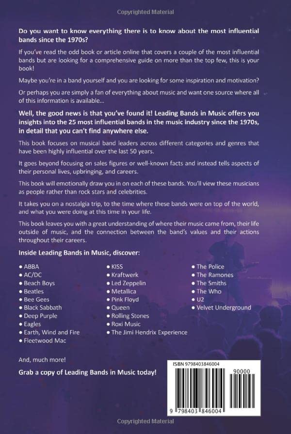 Miniatura 2 de Leading Bands in Music Insights into 25 Bands That Have Influenced the Music Industry since the 1970s (Leading Legends in Music)