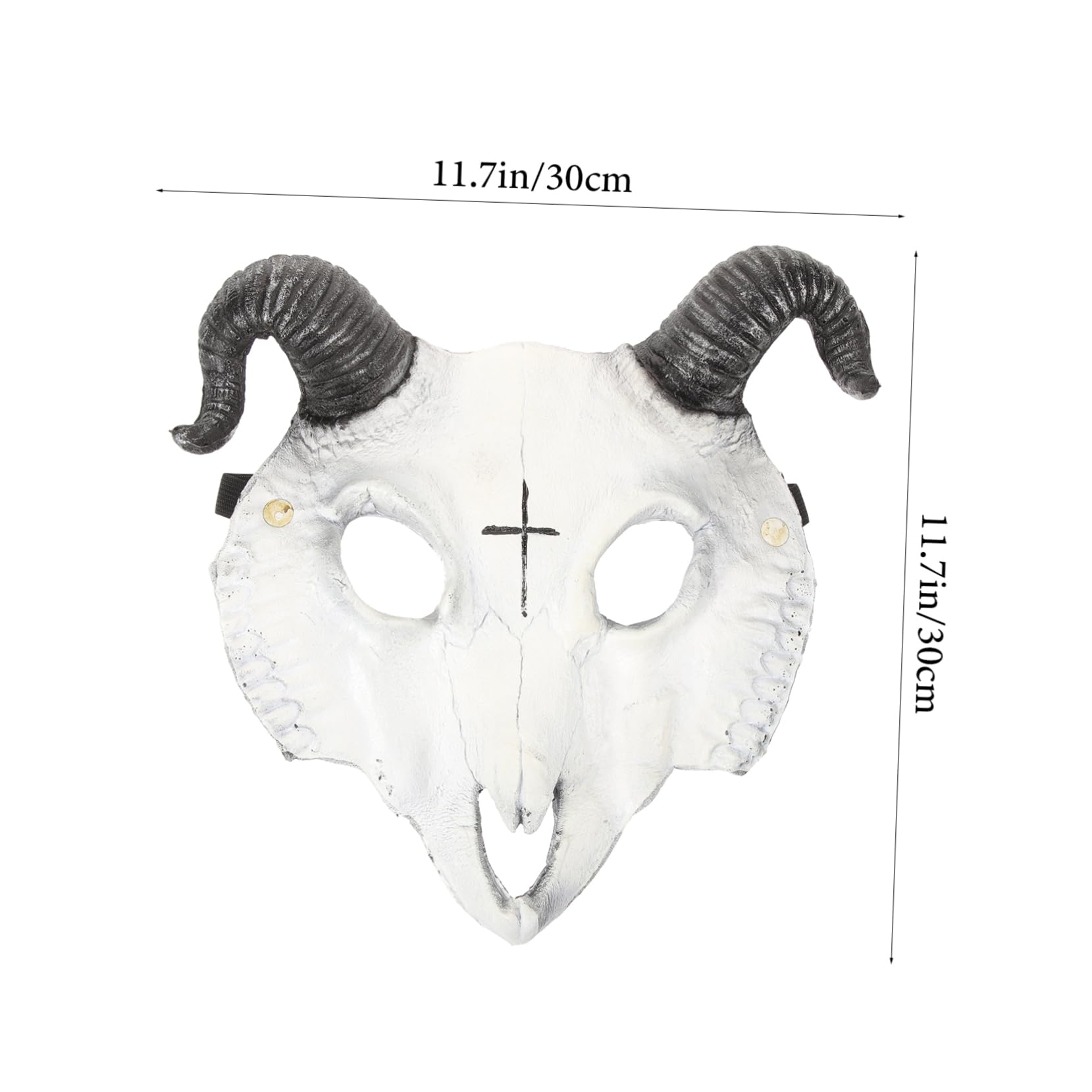 JOINPAYA 1pc Skull Sheep Mask for Halloween Cosplay Scary Costume Accessory Lightweight Horror Mask for Parties Masquerades Carnivals and Festivals Non-skid Strap Design Comfortable Fit