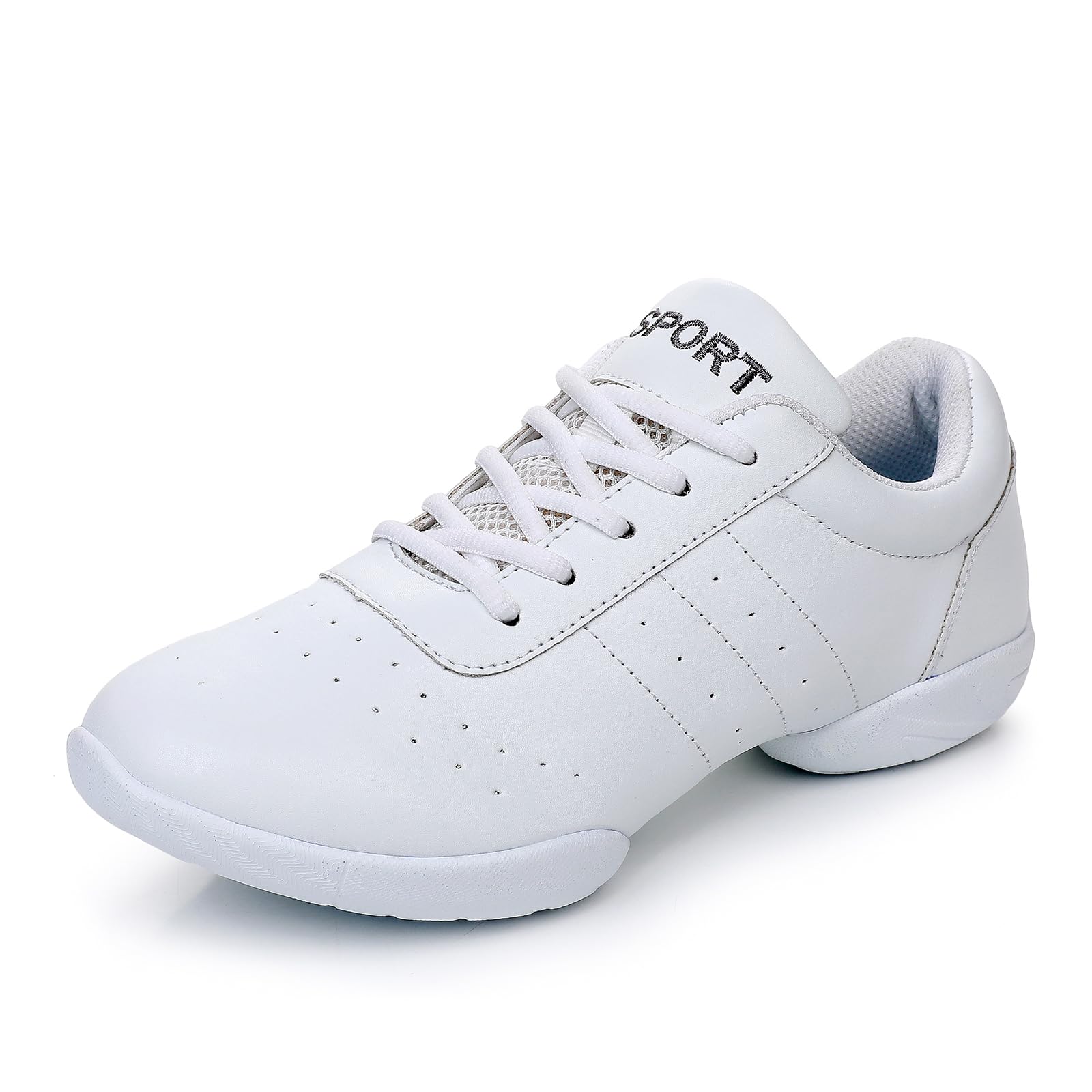 SWDZM Ballroom Salsa Practice Dance Sneakers Cheer Shoes for Women Cheerleading Athletic Dance Shoes