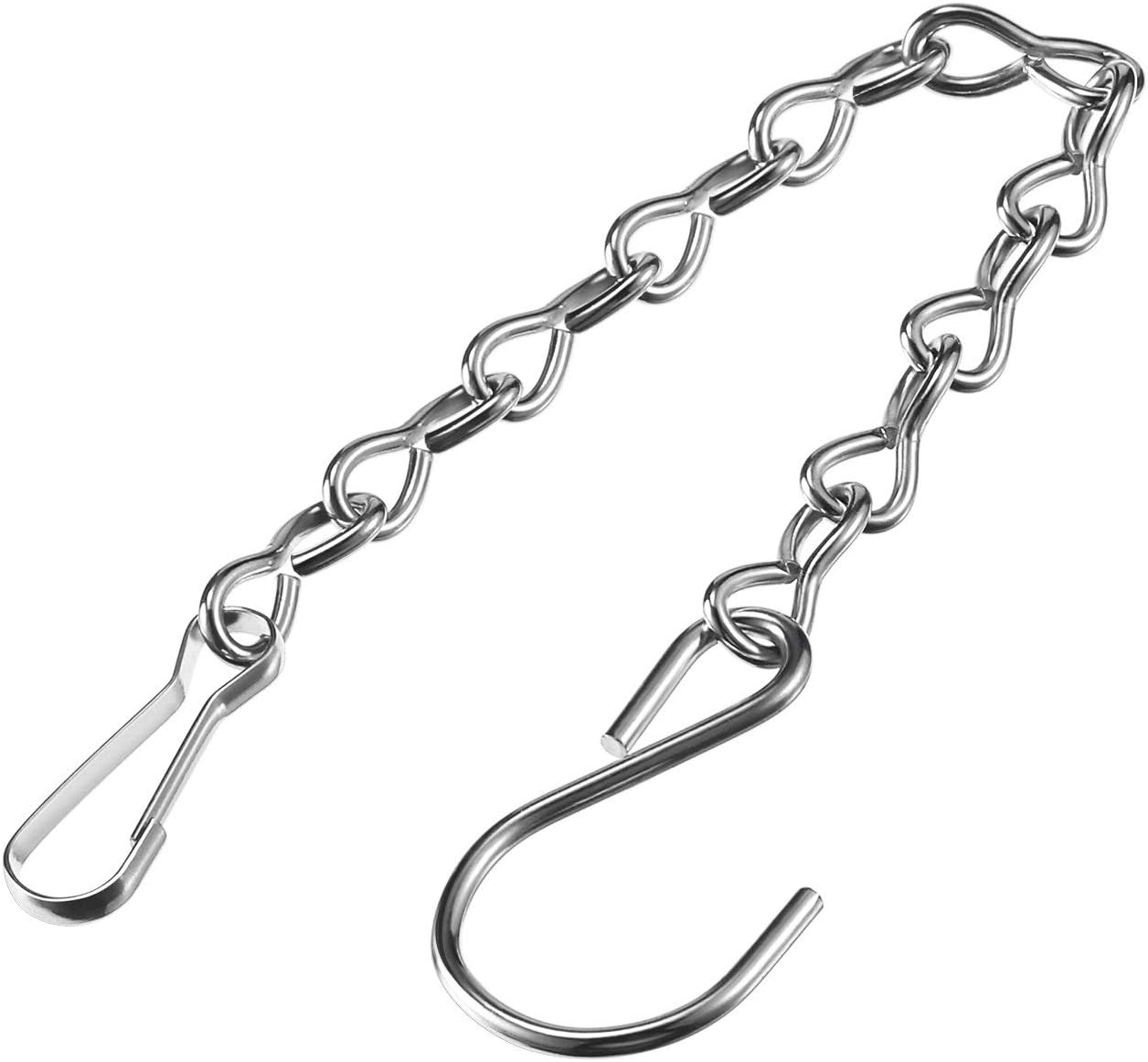 12 Pack 9.5 Inch Hanging Chain Garden Plant Hangers for Bird Feeders, Billboards, Bird Houses, Planters, Chalkboards, Lanterns, Wind Chimes, and Decorative Ornaments (Silver) - Image 6