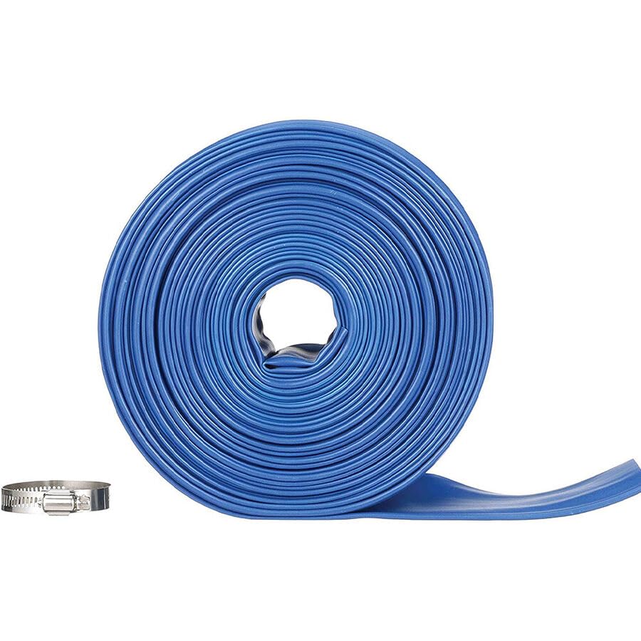 Blue Devil Backwash Hose 2 in X 75 ft w/Clamp (22 Mil) Replacement for Swimming Pools B8256
