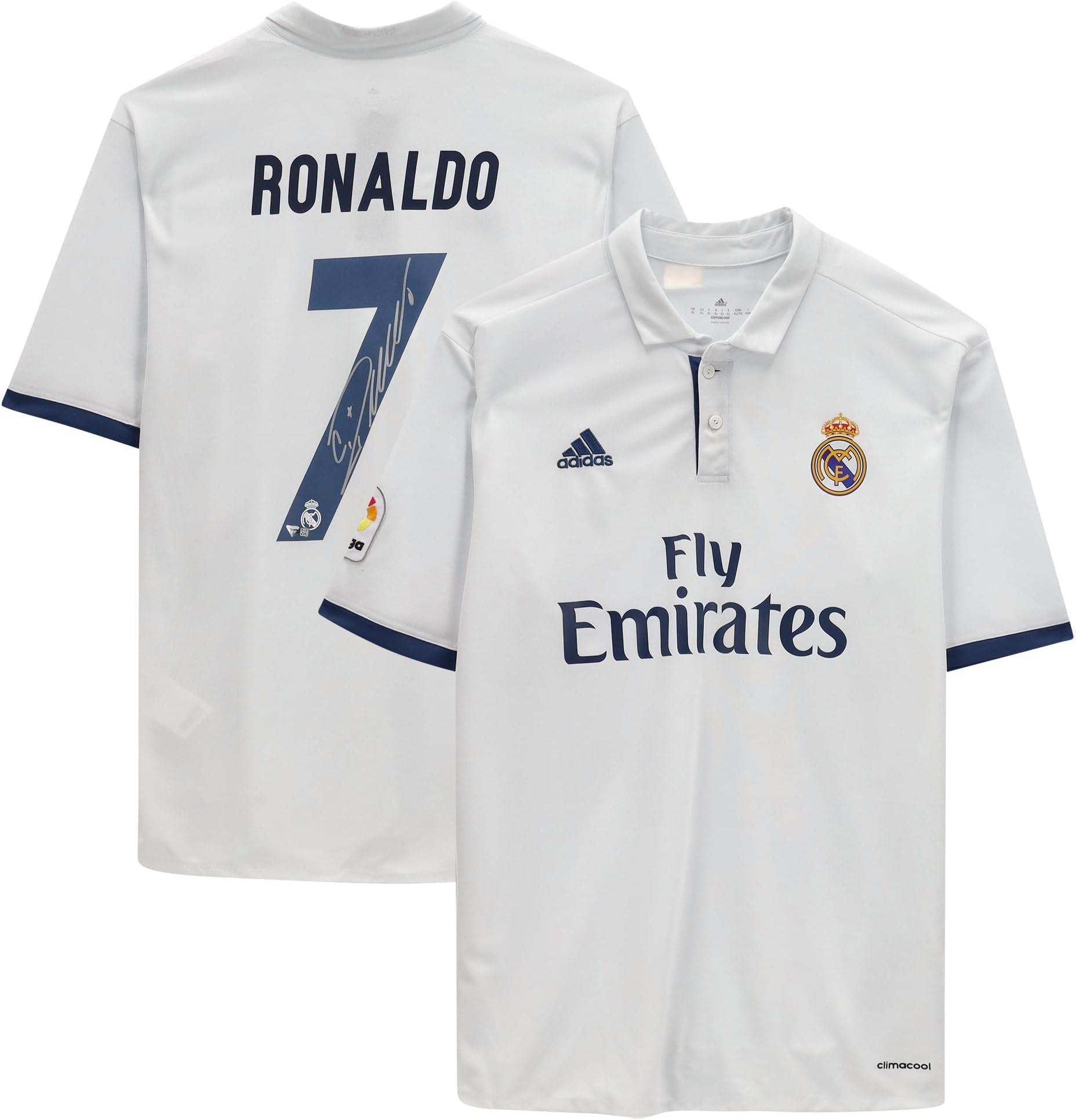 Cristiano Ronaldo Real Madrid Autographed 2016-17 Home Jersey - Autographed Soccer Jerseys