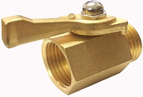 Miniatura 2 de YOUHO Válvula de cierre de manguera de jardín de latón, 34 de pulgada, paquete de 2 con 2 arandelas de manguera