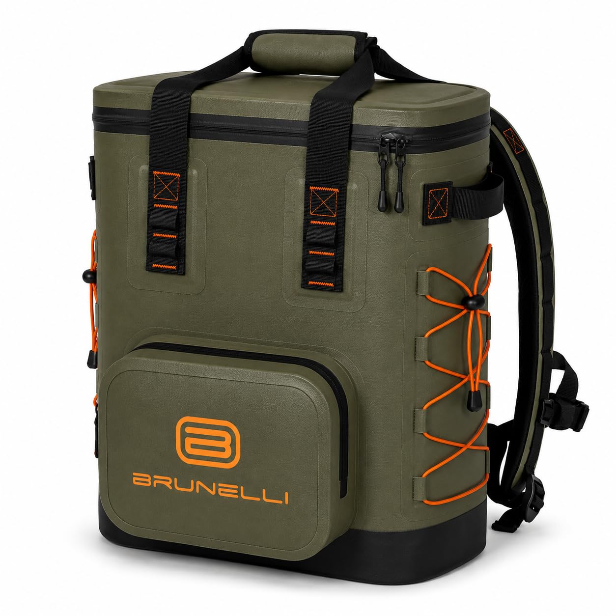 BRUNELLI 25 l torba chłodząca, plecak, wodoszczelna, torba piknikowa, na kemping, torba izolacyjna, oliwkowa