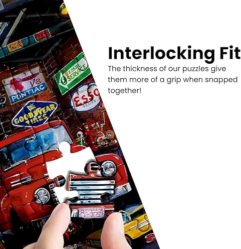 Miniatura 5 de MasterPieces - Childhood Dreams - Rompecabezas de sueños infantiles, horneando pan, con Art by Eduard (1000 piezas), Hot Rods and Milkshakes,