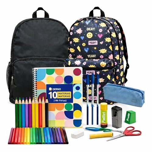 Kit Material Escolar Completo, 50 Itens, Lista Escola para menina
