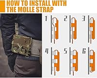 Vista 5 de KRYDEX Molle Dump Pouch Roll-Up Drawstring Magazine Utility Pouch Bolsa plegable