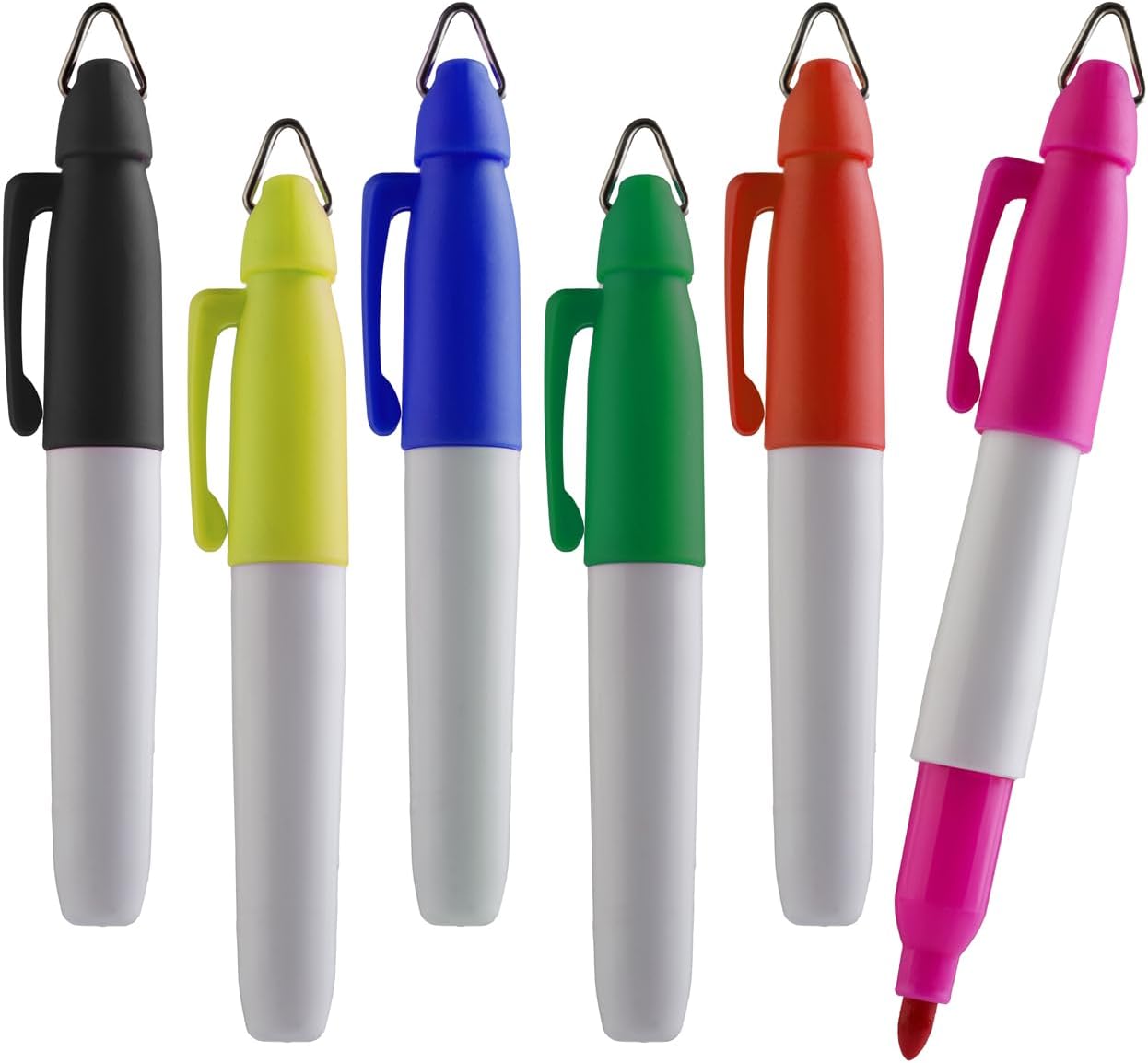 TH Golf Mini Permanent Markers | Assorted Colours | Fine Point | 6 Count (Yellow Pack of 48)