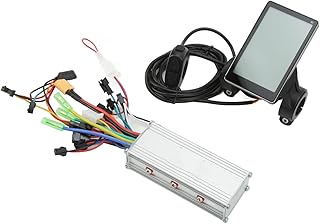 Controlador de motor sem escovas, 36/48 V 500 W, proteção de circuito, dissipação rápida de calor, controlador elétrico de bicicleta com visor LCD para guidão de 22,5 mm