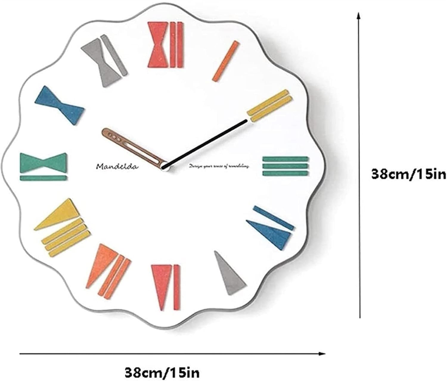 Nordic Light Luxury Wall Clock Living Room Modern Minimalist Wall Hanging Personality Creative Home Decoration Wall Watch (Size : 3) (2) image 2
