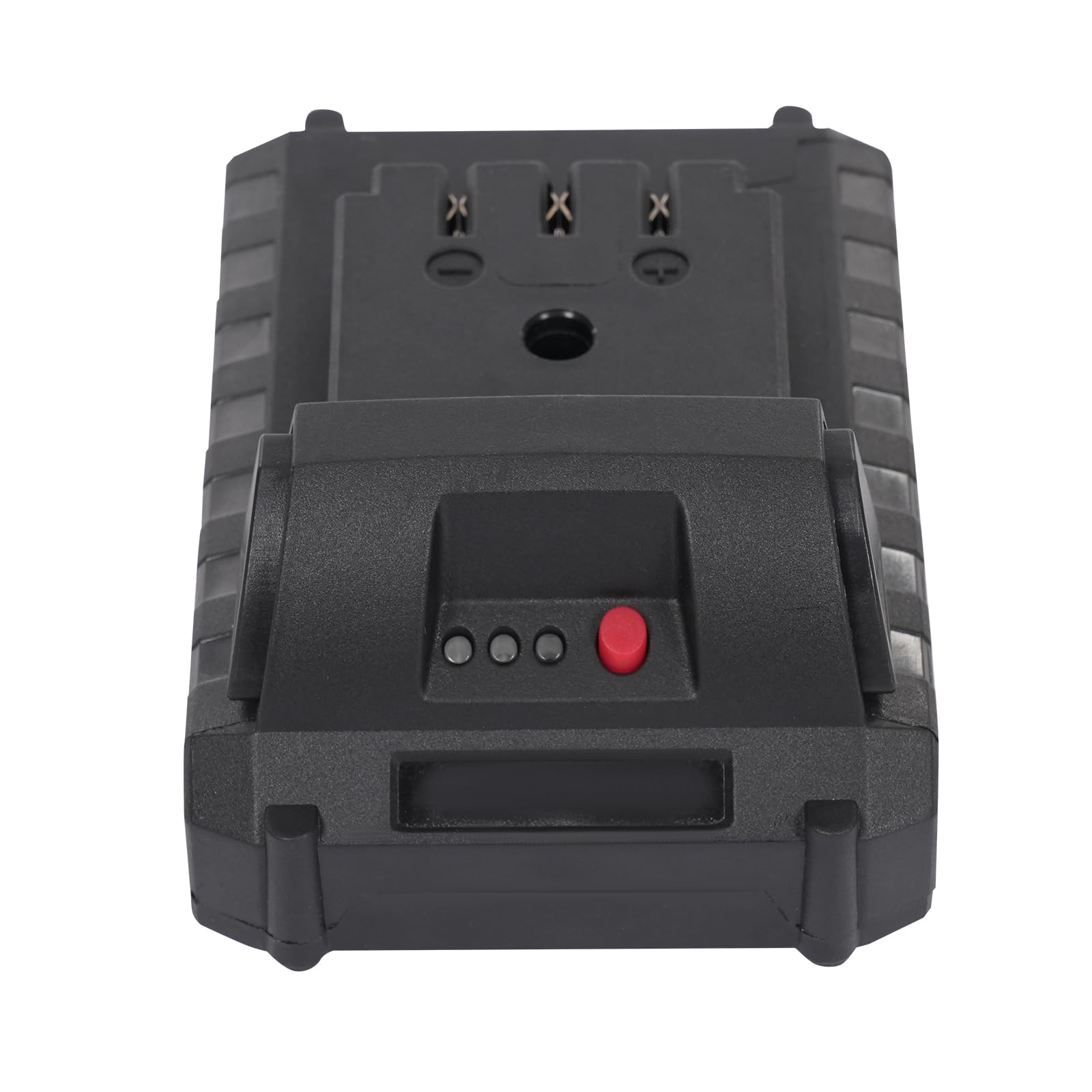 Madelynn Broca eléctrica para tierra con batería de 350 W, 550 rpm, con batería de litio de 2000 mAh y taladro, para jardín, plantas y construcción de vallas