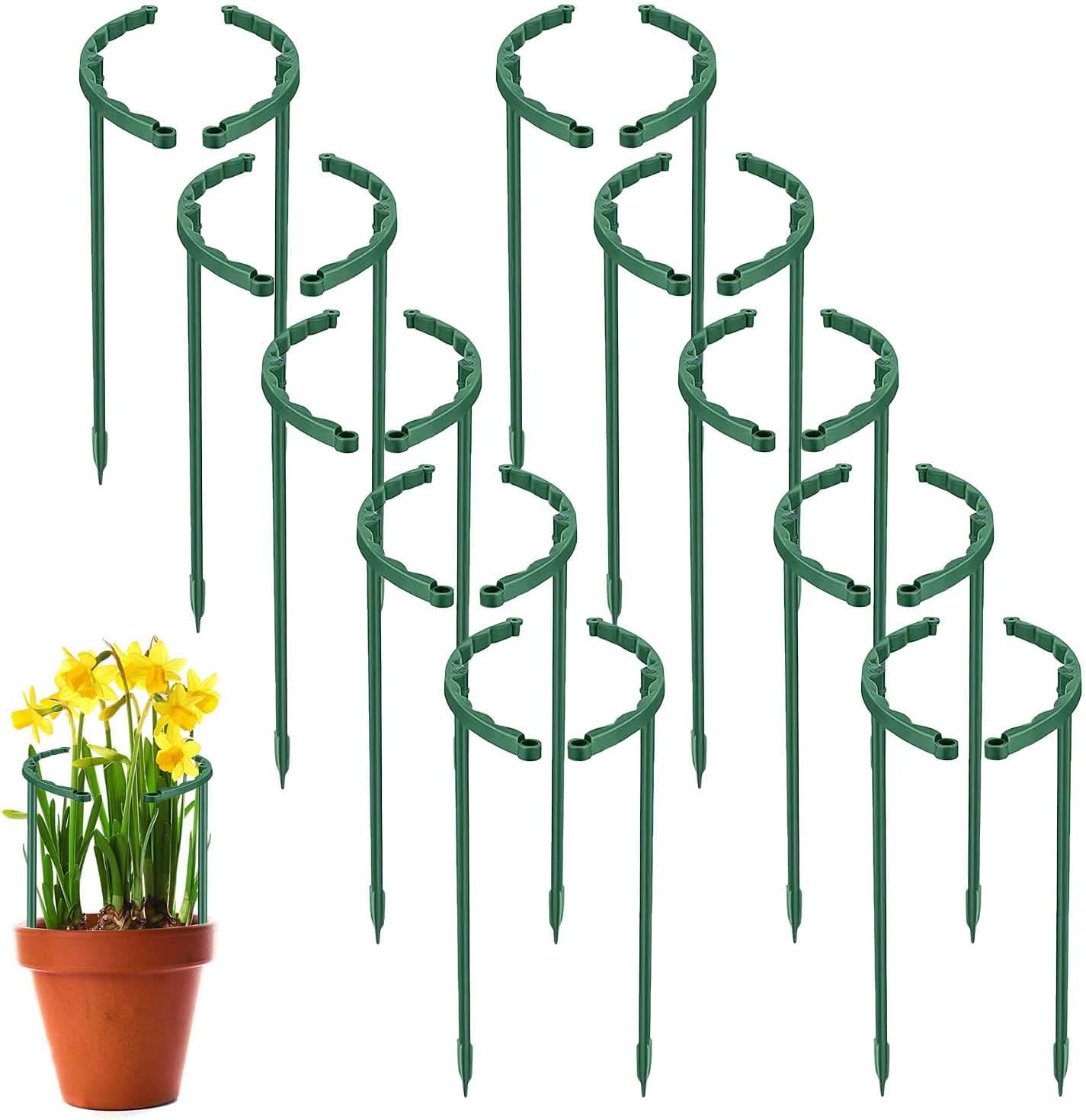 Rankhilfe Zimmerpflanzen, 20 Stücke Staudenhalter aus Plastik