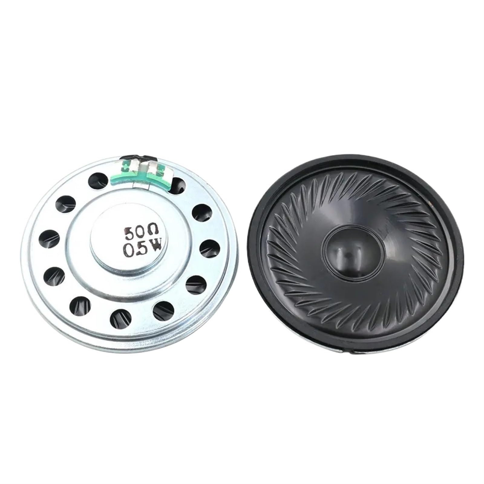 FUYUMIC 10 Pz 50MM 50R Altoparlante Magnetico da 0,5 Watt Diametro 5CM 50 Ohm 0,5W Altezza 8MM 50 * 8MM