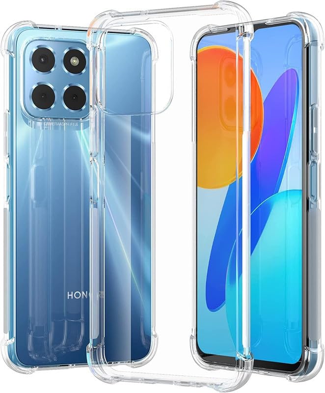 SmartLike Rubber Soft TPU Gel Crystal Clear Bumper Transparent Protective Back Cover Case for Honor X8 5G / X6 / 70 Lite 5G (B0CVL5WJ1P) Amazon Price History, Amazon Price Tracker