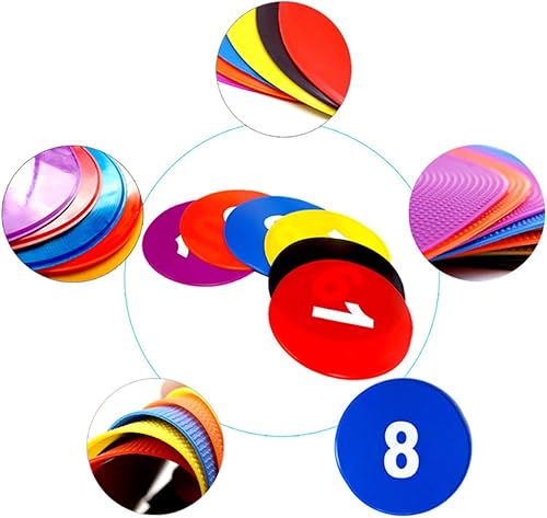 Miniatura 2 de Haploon - Juego de 10 puntos de poliéster antideslizantes de 9 pulgadas para entrenamiento, fútbol, fútbol, baloncesto, juego de pies para niños,