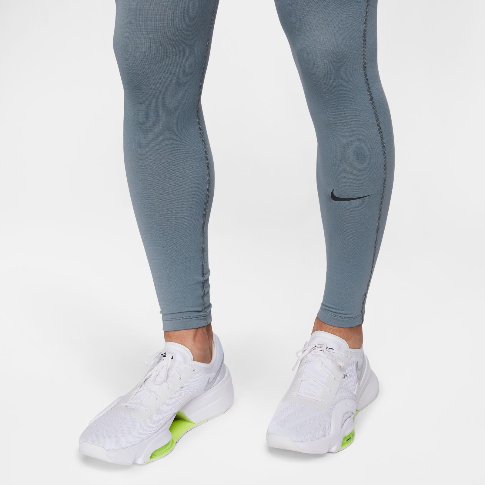 Nike Pro Warm Men's Tights (Smoke Grey/Black, FB7961-084) Size Small