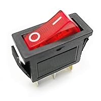 Vista 1 de Interruptor basculante iluminado encendido apagado para chimeneas eléctricas FMI Desa 120927-24 120 voltios