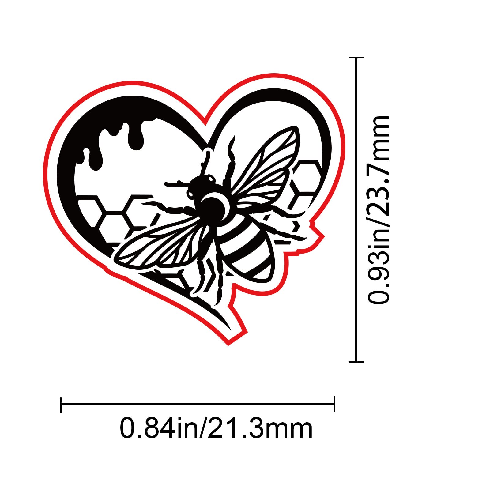 Tampon Cire Nid D'abeille 25mm - Manche Bois Tête Laiton Amovible - Pour Invitations Mariage Et Lettres