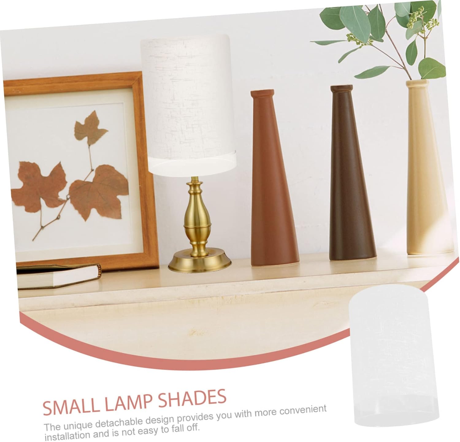 Glass Lampshade Ceiling Light Fixture Replacement Shades 2pcs Small Lamp Shades for Pendant Lights Soft Light Lampshade