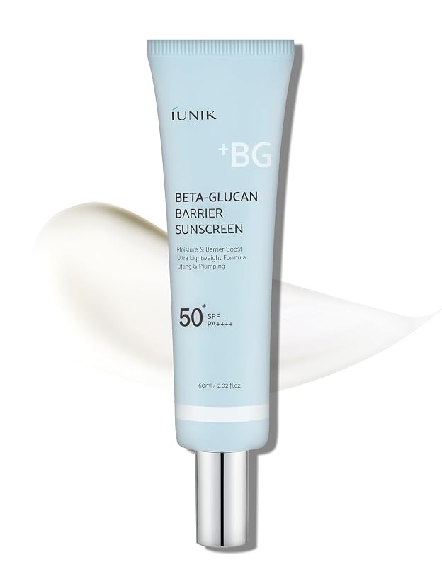 IUNIK Protetor Solar Facial Beta-Glucan FPS 50+ PA++++ com acabamento matte, 60 mL