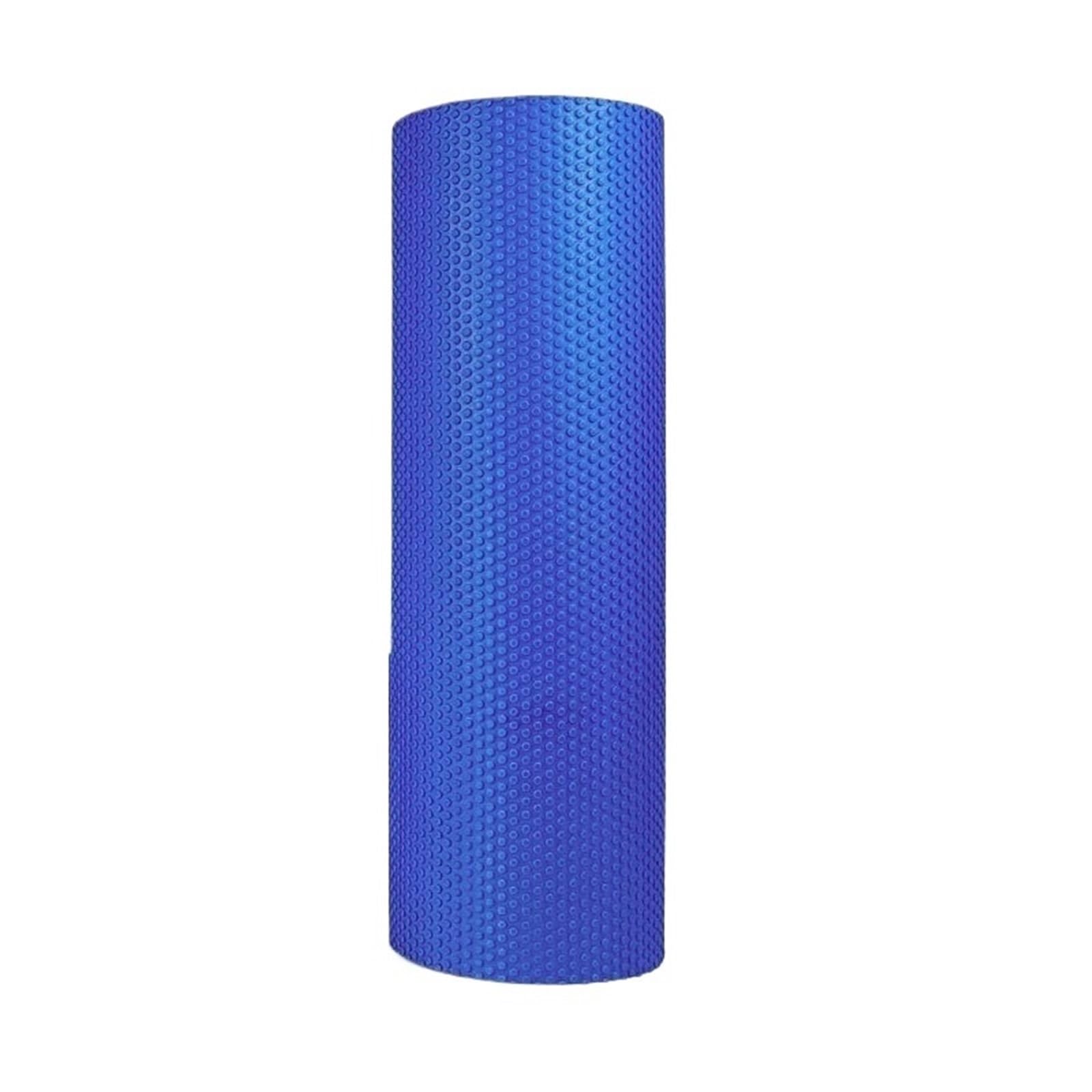 Rullo da yoga 2 pezzi: cilindro rotondo in schiuma EVA for pilates ed esercizi for tutta la famiglia Per Sport(Blue)