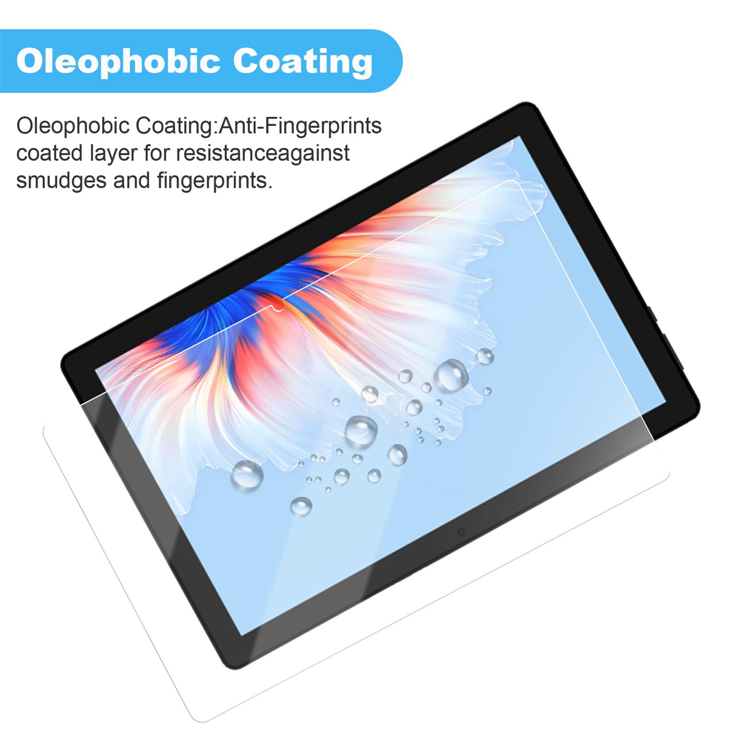 KUSINHOKA Vetro Temperato per TCL Tab 11 Gen2 (10.95 Pollici), [2 Pezzi] Durezza 9H Pellicola Protettiva, [Anti-Graffio], [Senza Bolle], HD Trasparente Protezione Schermo Protector Film