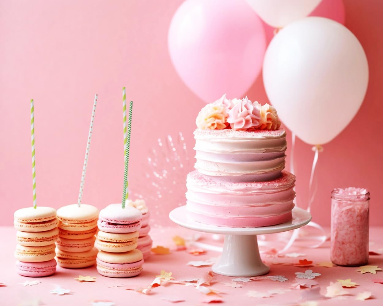 Penta Angel Cotton Candy Cones Random Color Cotton Candy Holder Stick Paper Straw Cones for Birthday Wedding Party Candy Making (100, 13.8 inch)