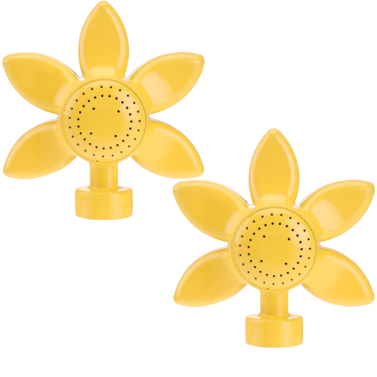 Photo 1 of Lawn Sprinkler, 4.3 inch Yellow Flower Design, 2-Pack, Metal Spot Sprinklers for Small Lawn Areas, Kids Play