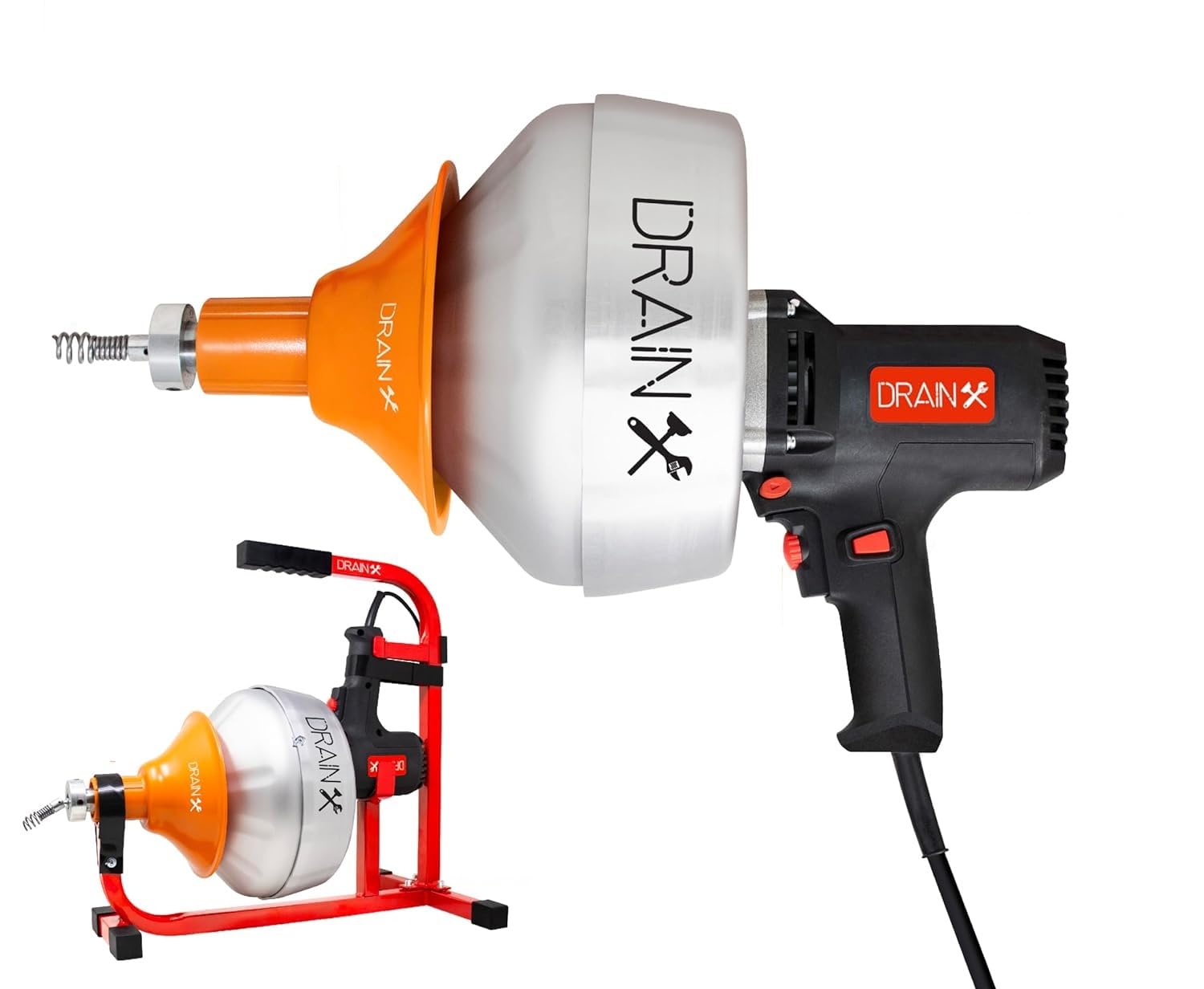 ( incomplete missing piece ) DrainX X50 PowerDrive Electric Drain Cleaning Machine, 1/4" Cable, 50 FT