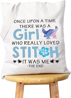 WCGXKO Cartoon Lover Gift There Was A Girl Who Really Loved Cute Themed Tote Bag