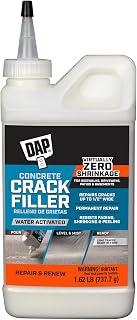 DAP Concrete Crack Filler Gray 1.62 lb - Water-Activated Powder for Seamless Horizontal Crack Repairs in Driveways, Patios & Masonry