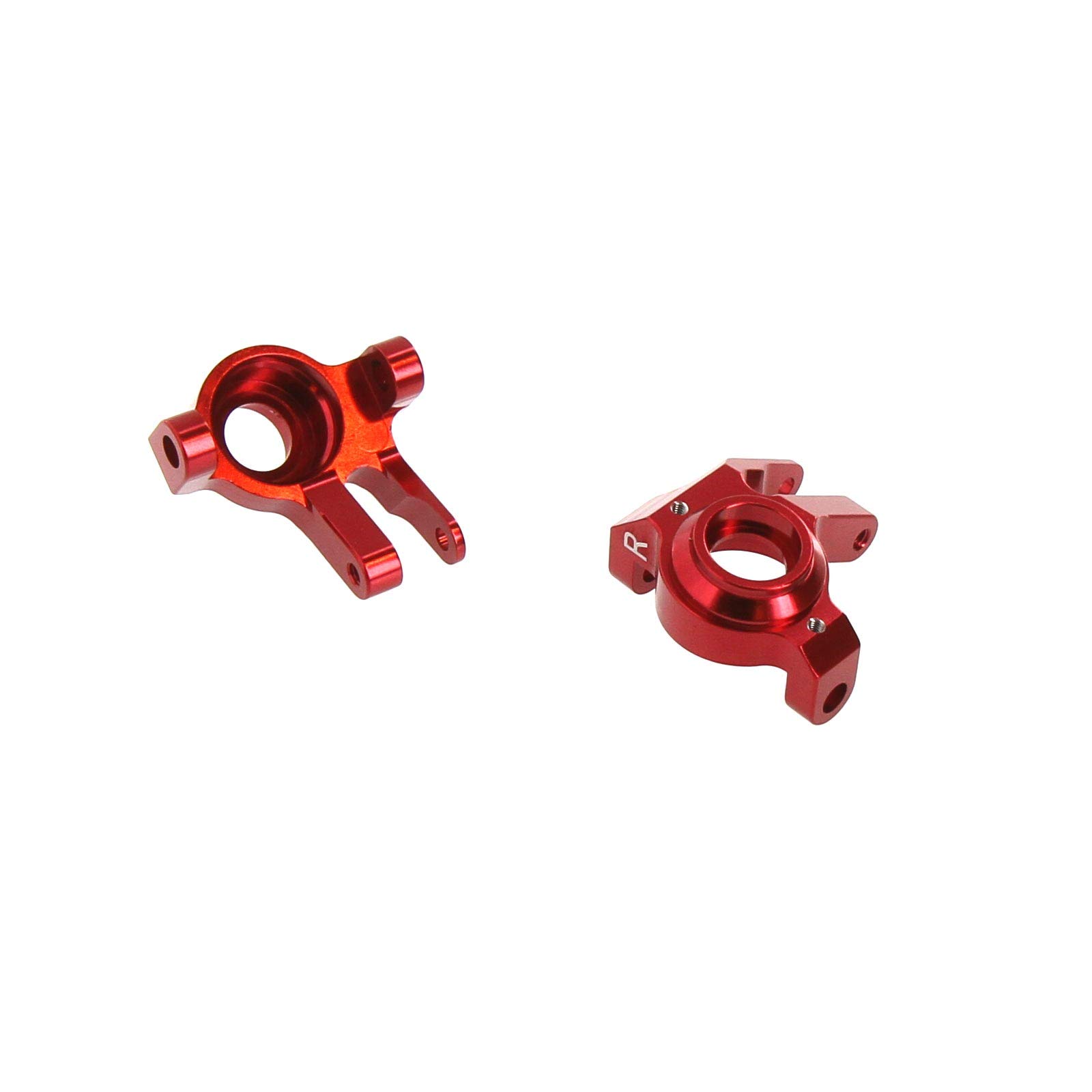Atomik Alloy Front Steering Knuckle - RC Car Replacement for Axial SCX10 II - Hardened, Durable Billet 6061 Aluminum, Chassis Upgrade AX31381 - Red