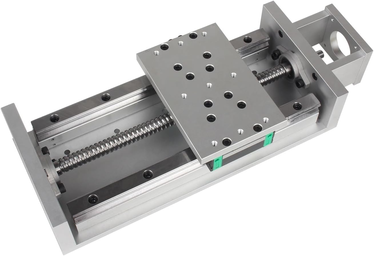 150mm Width ZBX150 200mm CNC Linear Guide Motion Actuator Table Large Load Bearing Capacity + Limit Switch(Travel 200mm)