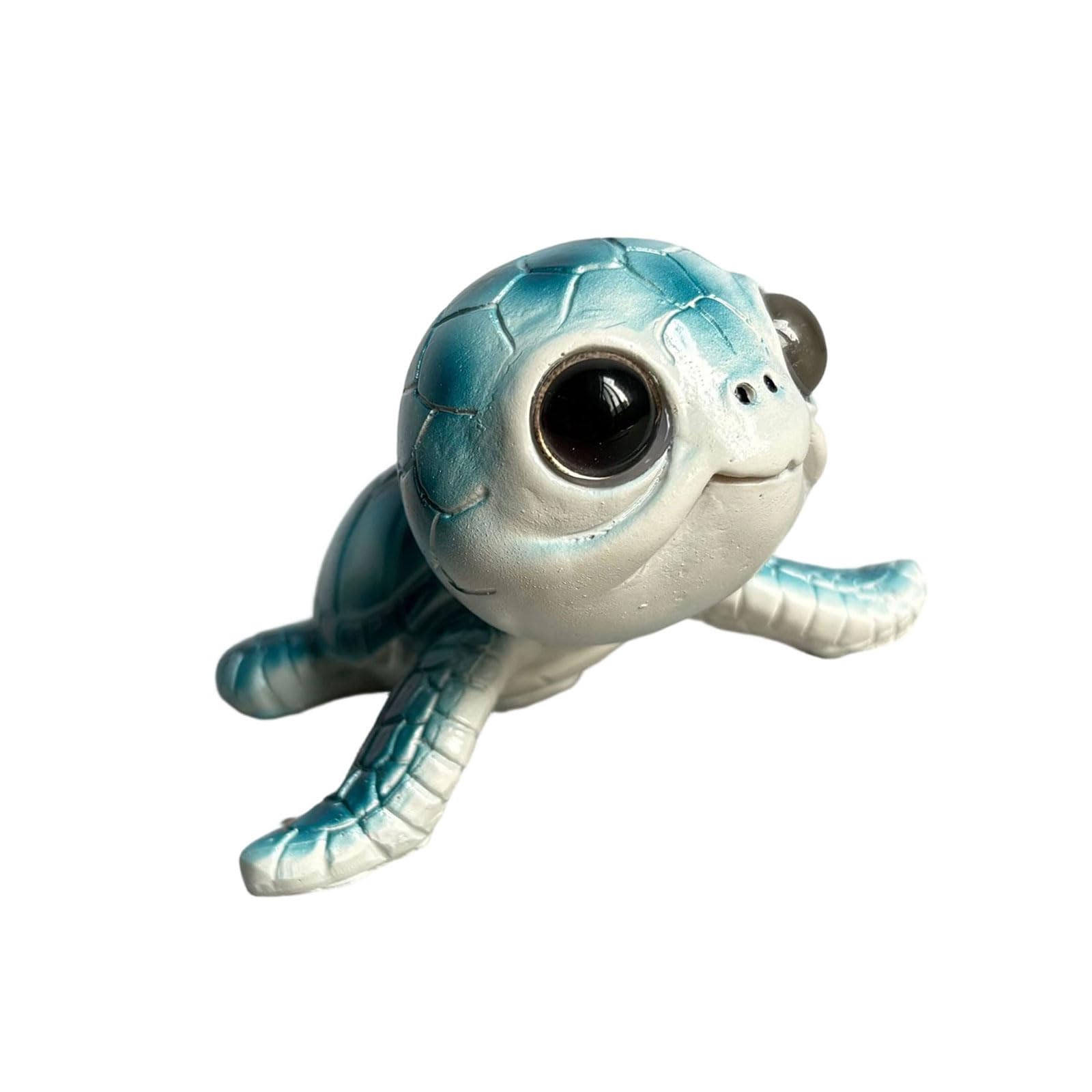 ZBIianxer Turtles Figurines Resin Turtles Statues Ornament Animal Sculptures Ornament for Home Decors Valentines Day Gift Tortoise Figurine