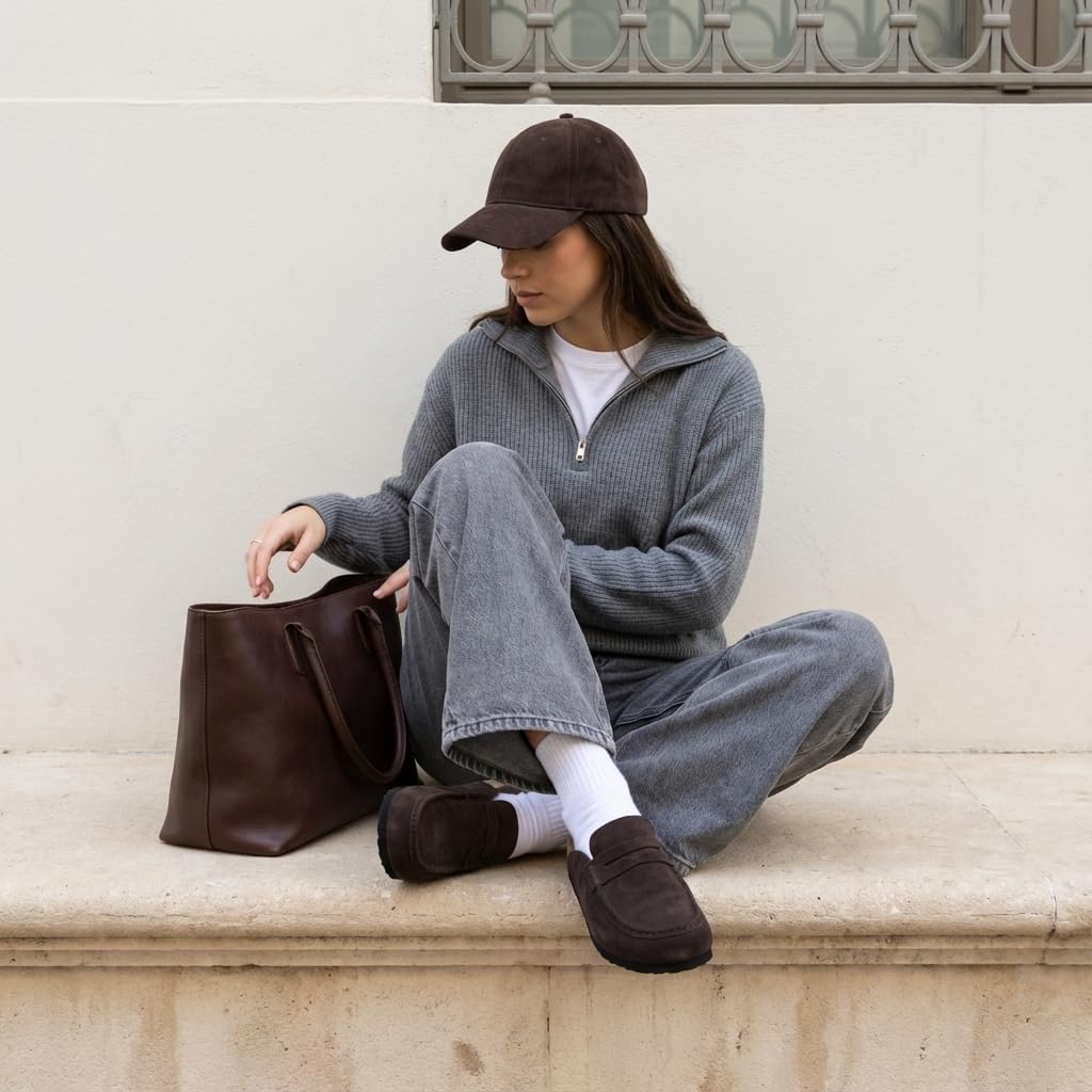 CUSHIONAIRE Fondu Genuine Leather Mule Clogs for Women, Comfortable Slip On Womens Shoes with Penny Strap Accent and Memory Foam Footbed - Image 8