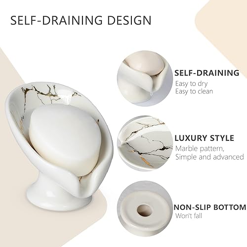 Miniatura 7 de Jabonera y dispensador de jabón de cerámica