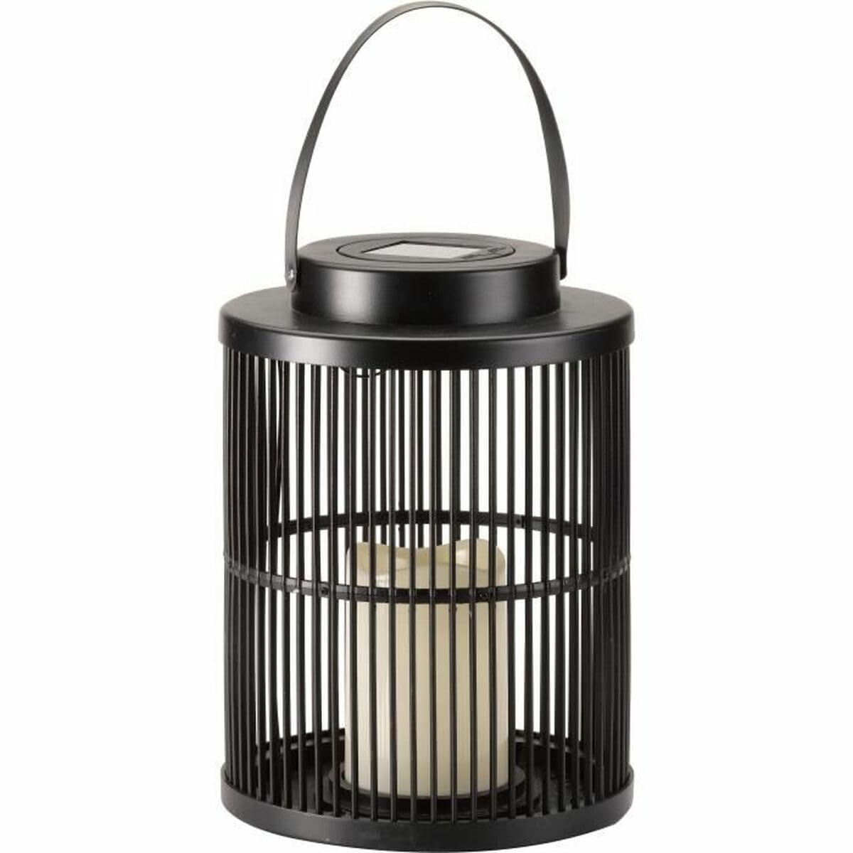 Smart Garden Urbane Solar Powered Flickering LED Candle Lantern Black 25cm