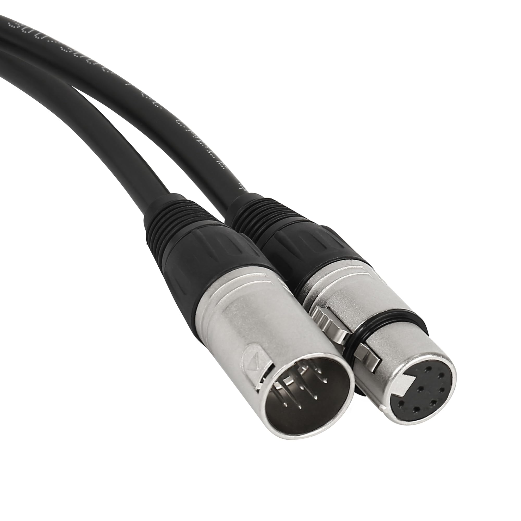 Cavo XLR a 7 pin maschio a femmina, cavo di prolunga audio bilanciato, connettore XLR dritto per apparecchiature audio, mixer, registrazione in studio