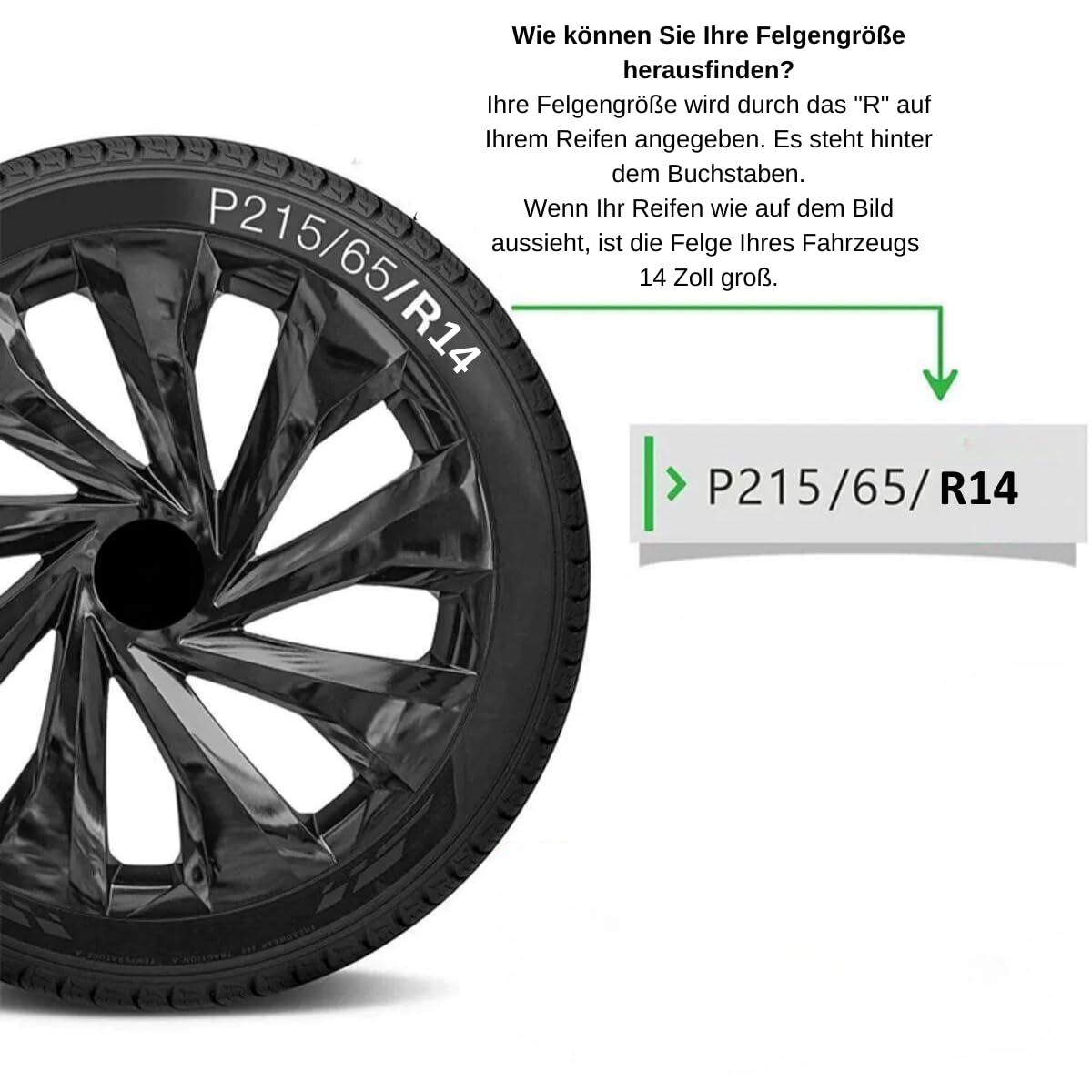 Vind wieldoppen 14 inch zwart op - maart 2026